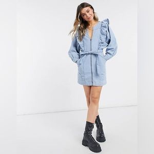 NWT Free People Imogene Denim Mini Dress